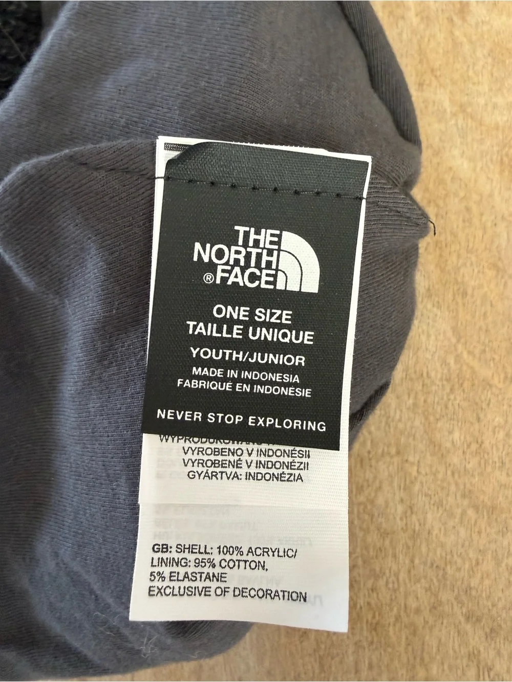 The North Face Black Ribbed Cuff Beanie